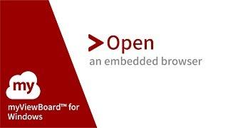 Open an embedded browser