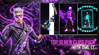 Free Fire Top 10 Xml + Cc + Clips ff Clips For Editingff Emote Clips ff clip