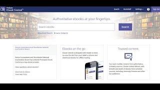 kasneb eLibrary  02  Accessing Proquest Ebook Central