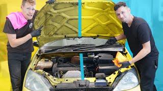 Teaching a beginner an EASIER WAY to clean an engine bay