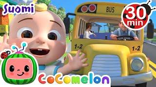 Bussin pyörät (koulu) | CoComelon Suomeksi - Lastenlaulut vauvoille | Lastenlauluja ja loruja
