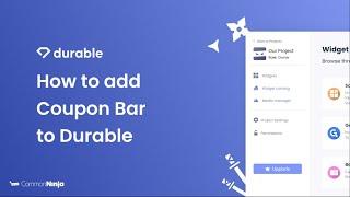 How to add a Coupon Bar to Durable