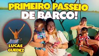 FIZEMOS O PRIMEIRO PASSEIO DE NO BARCO DO LEO!!