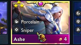 Set 11: Ashe 3 Star ⭐⭐⭐ ft. 6 Sniper 6 Porcelain