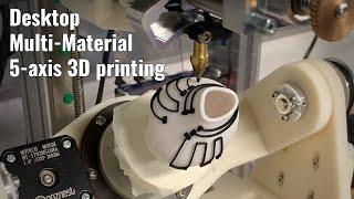 Multi-Material 5-axis 3D printing with Open5x + E3D Toolchanger