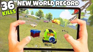 36 KILLS!! NEW WORLD RECORD S16 | iPad Pro 2020 Pars |  4 Finger + Full Gyro | Pubg Mobile #15