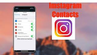 Allow Access For Contacts Instagram App On iPhone