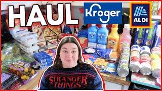 HUGE CHRISTMAS GROCERY HAUL | ALDI & KROGER HAUL | 1-Week Haul & Meal Plan | DECEMBER 2024