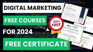 FREE Digital Marketing Courses with FREE Certificate | Learn Digital Marketing for free in 2024