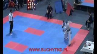 ARTUR SUCHY OSUCHOWSKI NA PUCHARZE EUROPY TAEKWONDO ITF 2010 .wmv