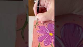 Painting Cosmos Flowers with Gouache #art #painting #watercolor