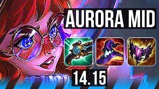 AURORA vs CORKI (MID) | 8/0/11, 68% winrate, Rank 7 Aurora, Legendary | EUNE Grandmaster | 14.15