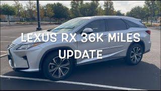 LEXUS RX 350L 36,000 MILES UPDATE