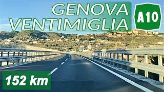 A10 | GENOVA - VENTIMIGLIA | Autostrada dei Fiori | Percorso completo**