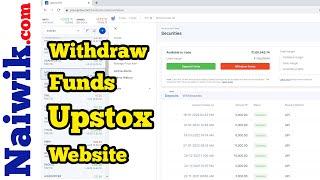 How to withdraw funds from Upstox website