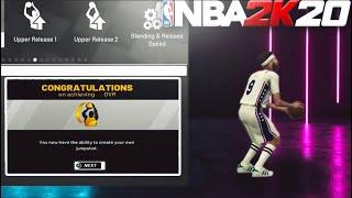 FASTEST WAY TO UNLOCK CUSTOM JUMPSHOT CREATOR IN NBA 2K20!! BEST CUSTOM JUMPSHOTS IN NBA 2K20!