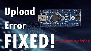 How To FIX Arduino Upload Error!