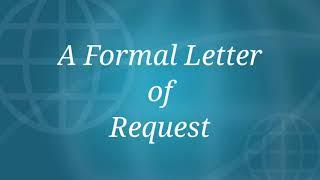 Formal Letter Of Request | Kavita Dixit | Bola English