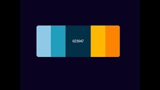 Color Palette Hover Effect with HTML and CSS