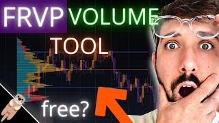 FRVP FREE TRADING TOOL! How To use the Fixed Range Volume Profile Tool | Great Confluence on Trades