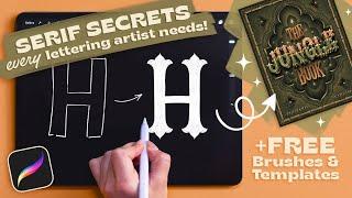 How to draw a font from scratch! | Whimsical serif letters tutorial  