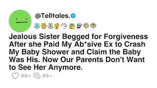 Jealous Sister Begged for Forgiveness After she Paid My Ab*sive Ex to Crash My Baby Shower and...