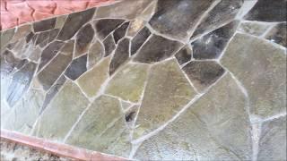 Укладка природного камня на цементный раствор