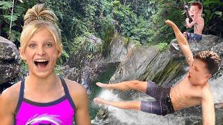 We found a JUNGLE WATERPARK! Overcoming FEAR!