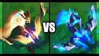 High Noon Ashe vs PROJECT Ashe Legendary Skins Comparison (League of Legends)