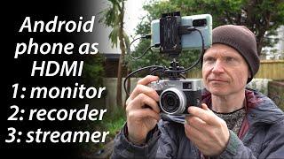 Android phone as HDMI monitor, recorder and streamer! ACCSOON M1 review