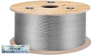 VEVOR 3/16 Inch 7x19 Stainless Steel Aircraft Cable Reel 500FT Stainless Steel Review