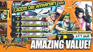 This NEW 1,400th Anniversary Scout is a MUST SUMMON for F2P PLAYERS! | One Piece Bounty Rush