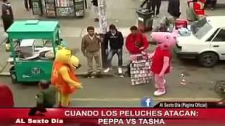 Peppa pig vs tasha con musica de linkin park de fondo