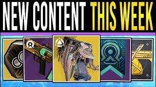Destiny 2: NEW Content THIS WEEK! - Exotic CLASS Mission, Perk Rolls, Echoes Quests, Trials Weapons