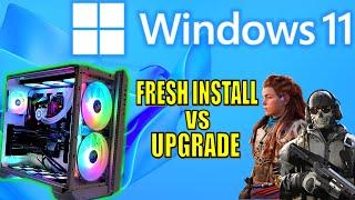 Windows 11 Gaming Performance Fresh Install or Upgrade - 16 Games Benchmark