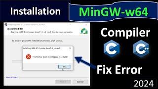 Install MinGW-w64 in Windows 10/11 | Fix Error | Compiler For C C++ [2024]