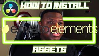 How To Install Envato Elements Assets- Davinci Resolve 17 Free