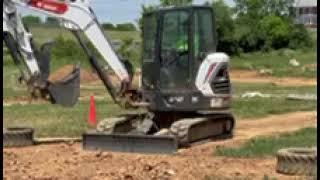 Having fun with heavy equipment at The Heavy Metal Playground