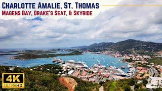 Charlotte Amalie, St. Thomas | Walking Tour - Magens Bay, Drake's Seat, & Paradise Point Skyride