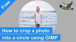 How to crop a photo into a circle using GIMP (step by step)