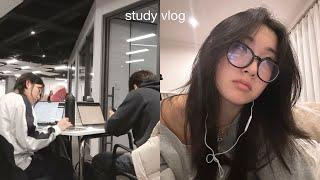 3AM Study Vlog : 52 hours of studying (no sleep), finals cramming, crashing out with friends