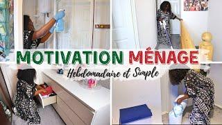 ROUTINE MÉNAGE ORGANISATION/MOTIVATION MÉNAGE HEBDOMADAIRE SIMPLE ET PRODUCTIF/ASTUCES NELLYGDEUGOUE