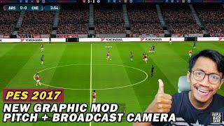 PES 2017 NEW GRAPHIC MOD 2024 WITH PITCH & BOARDCAST CAMERA PES 2017 PC GAMEPLAY