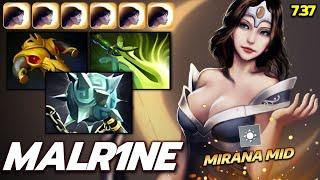 MALR1NE [Mirana] Mid Gleipnir Hitter Build Dota 2 (Fullmatch)