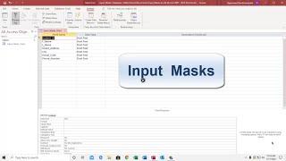 Access Input Masks 1 - Introduction to Access Input Masks, Numbers, Letters, Capital, Small Case  !