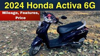 2024 Honda Activa 6G All details in Hindi. Price, Features, Mileage Detailed walkaround in Hindi
