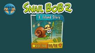 Snail BoB 2: Island Story All Levels , 3 Stars + All Puzzle Pieces , iOS Walkthrough