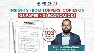 Economics Toppers Copies Insights | Animesh Pradhan, AIR-2, 2023 | UPSC Mains