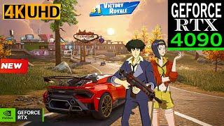 Fortnite Cowboy Bebop Skin Gameplay | RTX 4090 4K Max Graphics + RTX ON | Spike Spiegel #fortnite