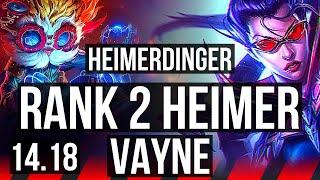 HEIMERDINGER vs VAYNE (TOP) | Rank 2 Heimer, 7 solo kills, 13/3/6 | BR Challenger | 14.18